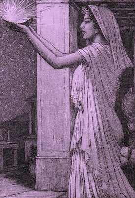 A priestess in classical times
