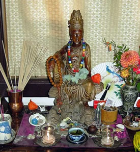 A model shrine to Kuan Yin